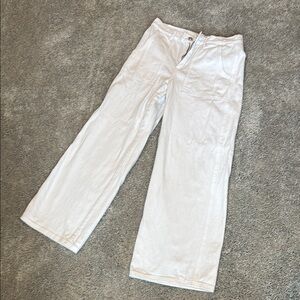 White Wide-Leg Pants